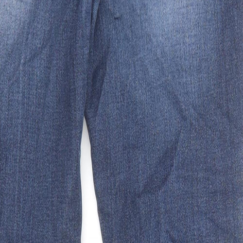 NEXT Womens Blue Cotton Skinny Jeans Size 8 Regular Zip