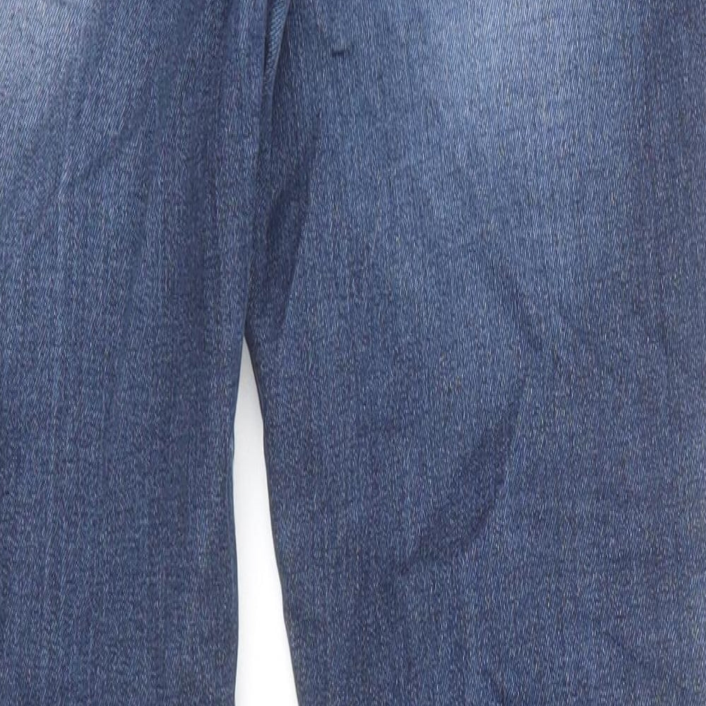 NEXT Womens Blue Cotton Skinny Jeans Size 8 Regular Zip