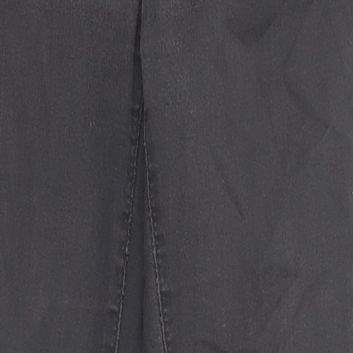 Topshop Womens Grey Cotton Skinny Jeans Size 28 L32 in Regular Zip