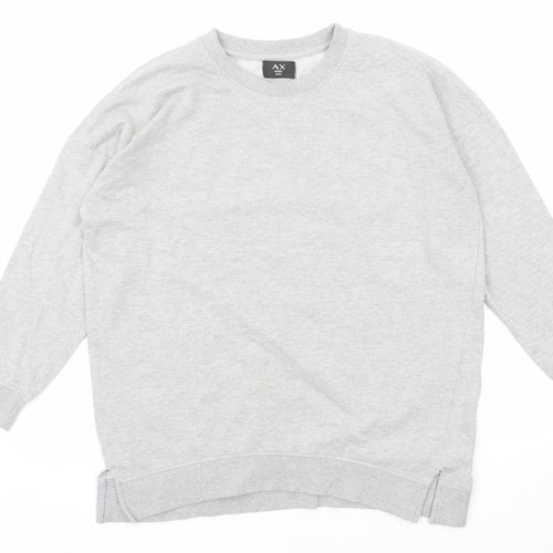 AX Paris Womens Grey Polyester Pullover Sweatshirt Size S Pullover - Size S-M