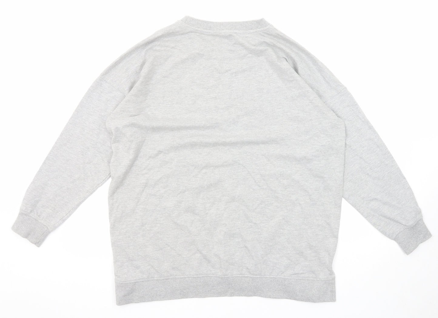AX Paris Womens Grey Polyester Pullover Sweatshirt Size S Pullover - Size S-M