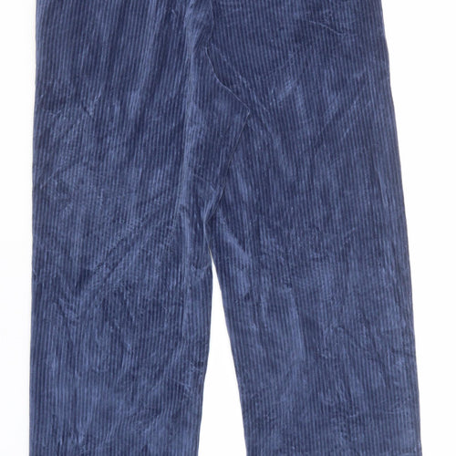 NRBY Womens Blue Cotton Trousers Size M Regular