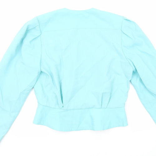 Match Set Womens Blue Jacket Blazer Size 12 Button