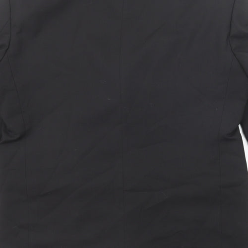 Marks and Spencer Mens Black Polyester Jacket Suit Jacket Size 40 Regular