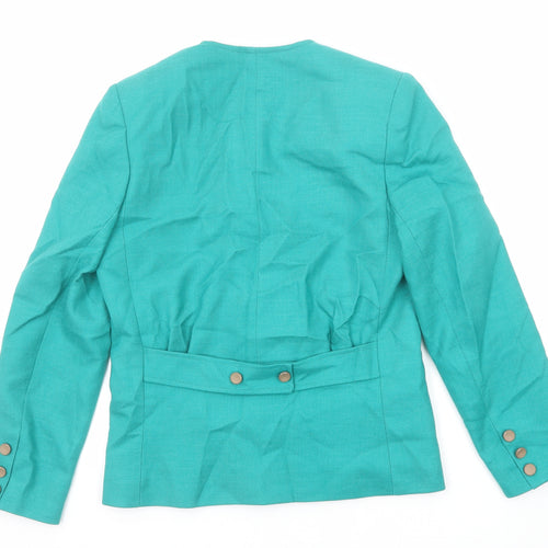 Windsmoor Womens Green Jacket Blazer Size 8 Button