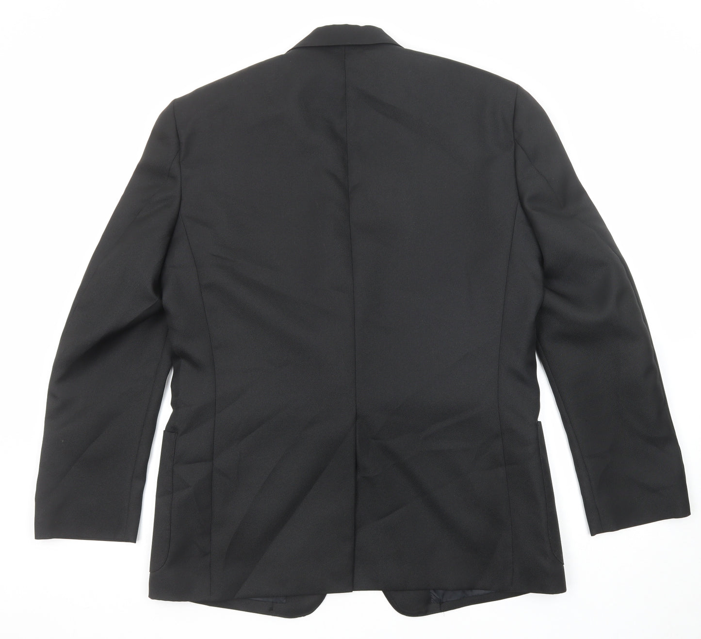 Essentials Mens Black Nylon Jacket Blazer Size 42 Regular