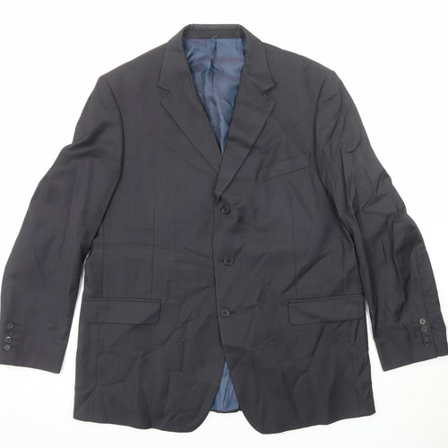 Marks and Spencer Mens Grey Wool Jacket Suit Jacket Size 46 Regular