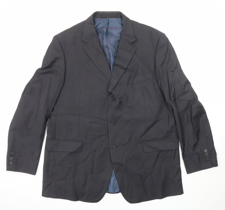 Marks and Spencer Mens Grey Wool Jacket Suit Jacket Size 46 Regular