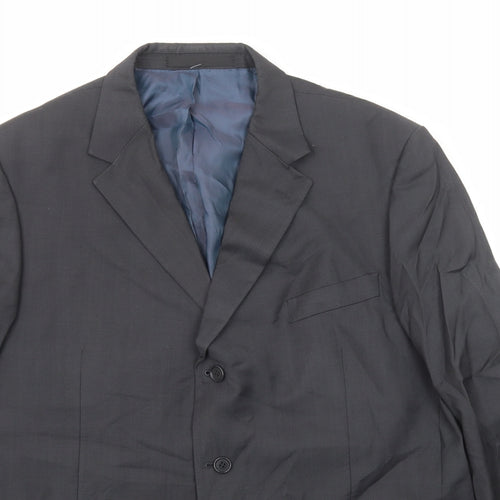 Marks and Spencer Mens Grey Wool Jacket Suit Jacket Size 46 Regular