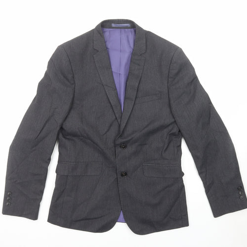 Marks and Spencer Mens Grey Polyester Jacket Suit Jacket Size 36 Regular