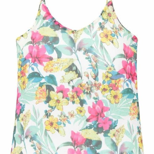 VERO MODA Womens Multicoloured Floral Polyester Camisole Tank Size M Scoop Neck