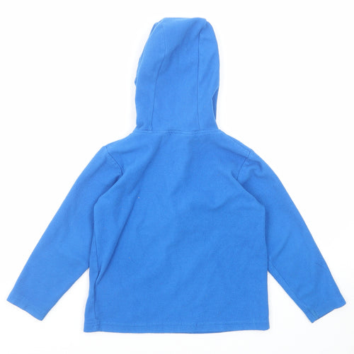 Mountain Warehouse Boys Blue Polyester Pullover Hoodie Size 3-4 Years Zip