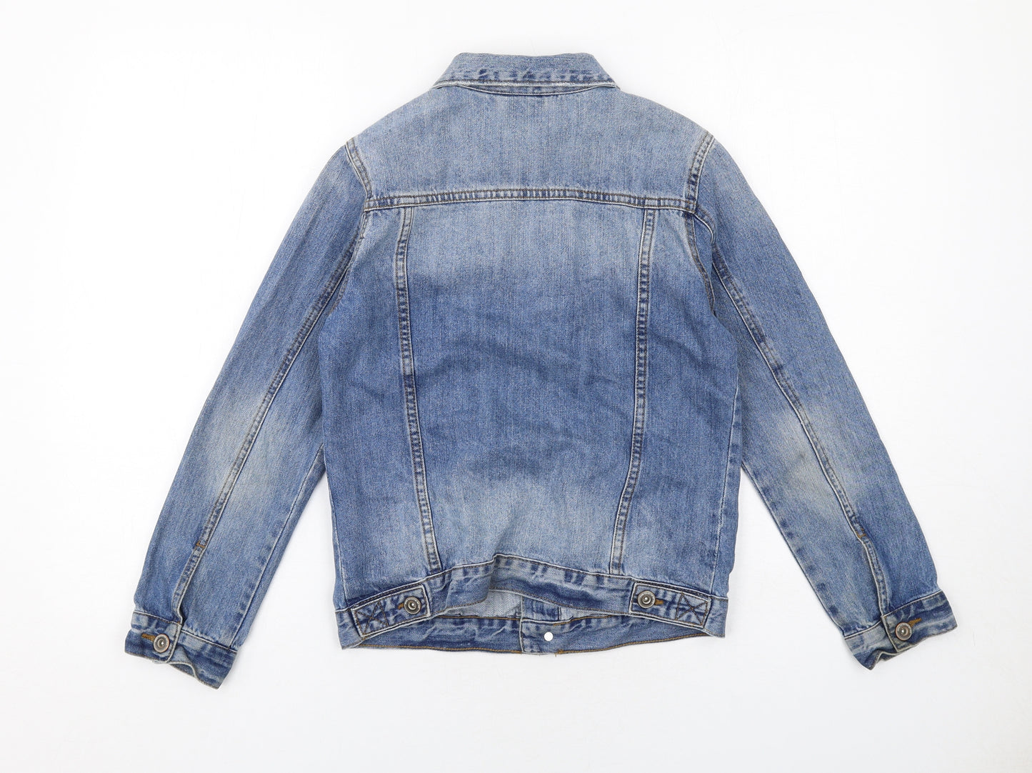 Zara Boys Blue Jacket Size 10 Years Button