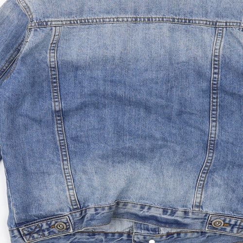 Zara Boys Blue Jacket Size 10 Years Button