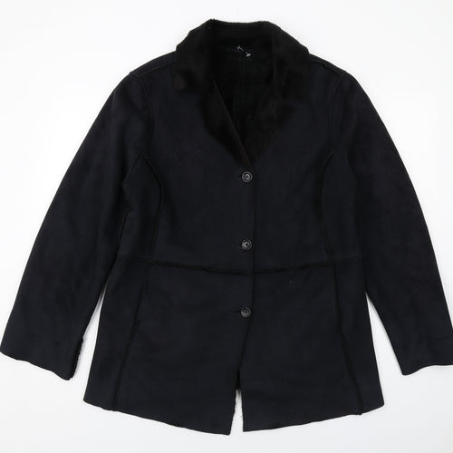 Bonmarché Womens Black Jacket Size M Button