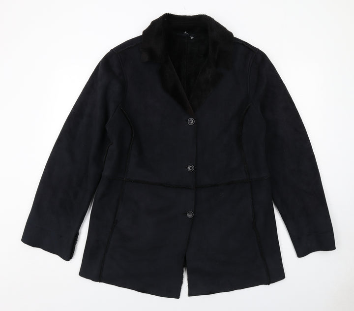 Bonmarché Womens Black Jacket Size M Button