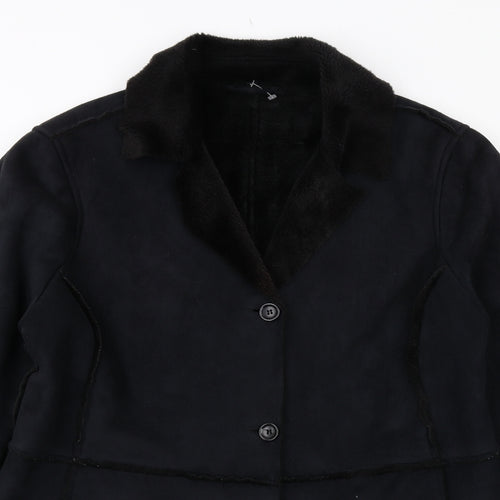 Bonmarché Womens Black Jacket Size M Button