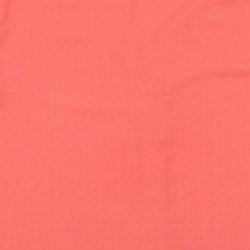 Marks and Spencer Womens Pink Polyester Basic Blouse Size 20 V-Neck