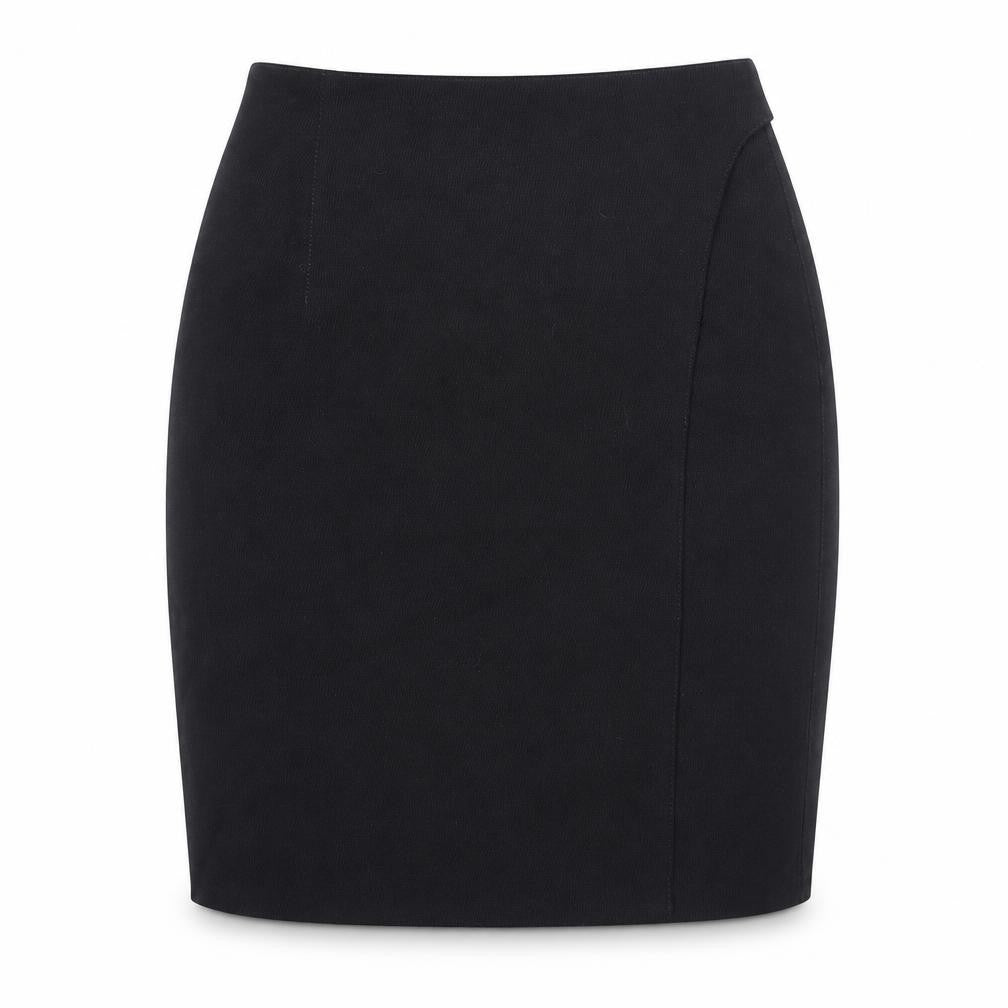 Penny Black Womens Black Wool Straight & Pencil Skirt Size 14 Button
