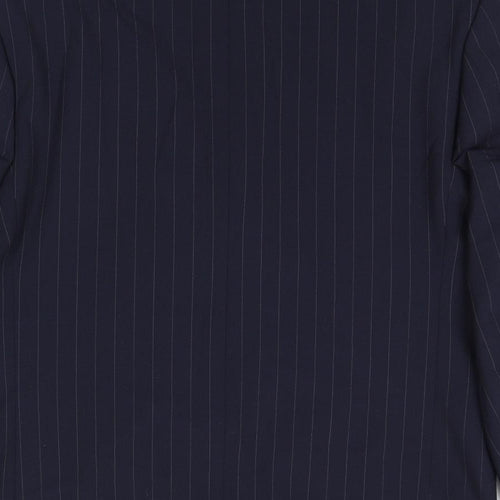 Brook Taverner Mens Blue Striped Wool Jacket Suit Jacket Size 40 Regular
