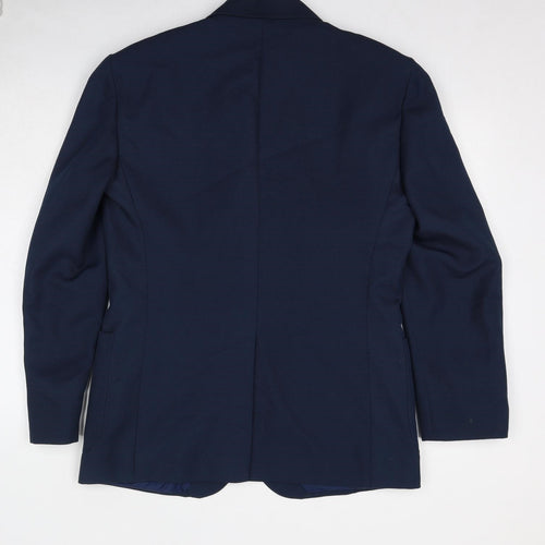 Classis Man Mens Blue Polyester Jacket Suit Jacket Size 40 Regular