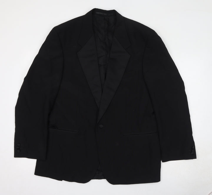 Burton Mens Black Polyester Jacket Suit Jacket Size 42 Regular