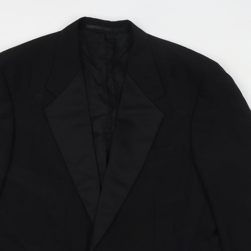 Burton Mens Black Polyester Jacket Suit Jacket Size 42 Regular