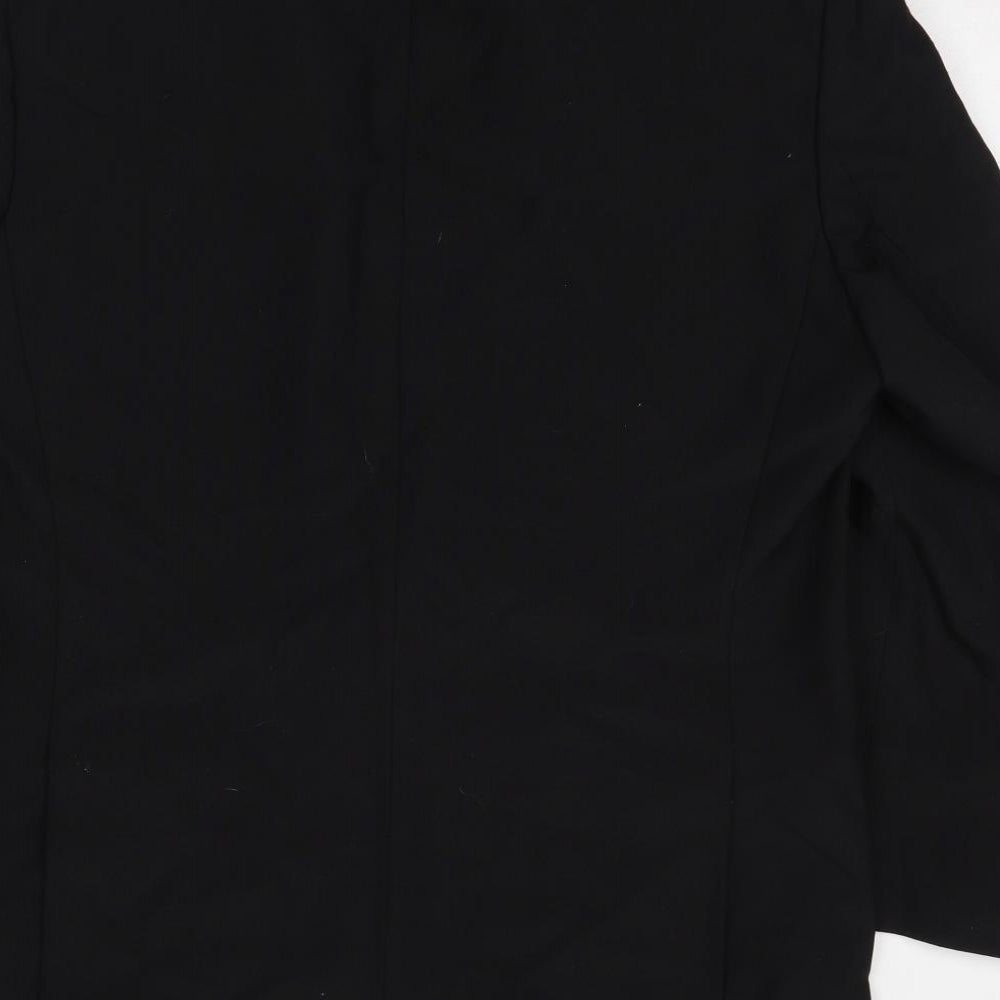 Burton Mens Black Polyester Jacket Suit Jacket Size 42 Regular