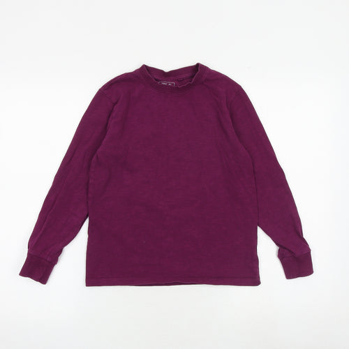 NEXT Boys Purple 100% Cotton Pullover T-Shirt Size 10 Years Crew Neck Pullover