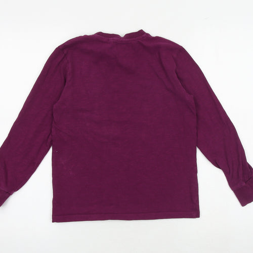 NEXT Boys Purple 100% Cotton Pullover T-Shirt Size 10 Years Crew Neck Pullover