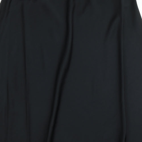Marks and Spencer Womens Black Polyester Swing Skirt Size 18