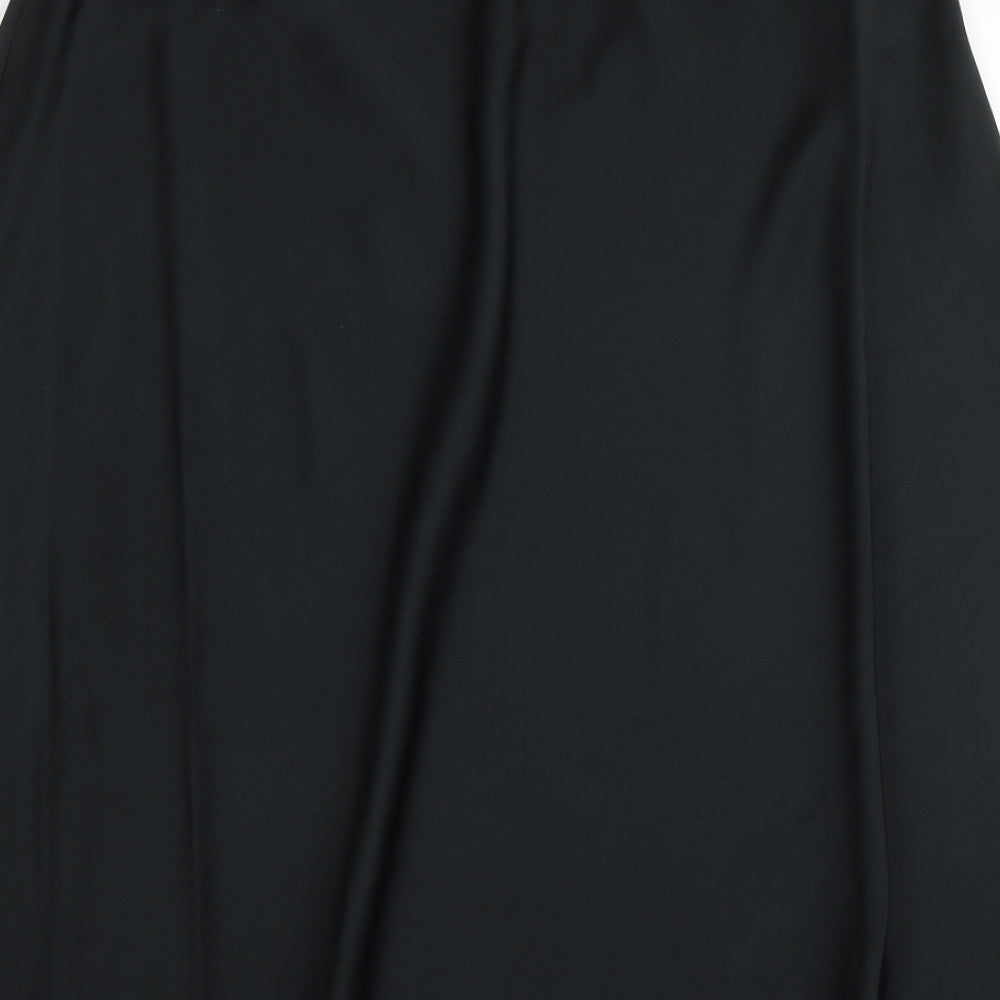 Marks and Spencer Womens Black Polyester Swing Skirt Size 18