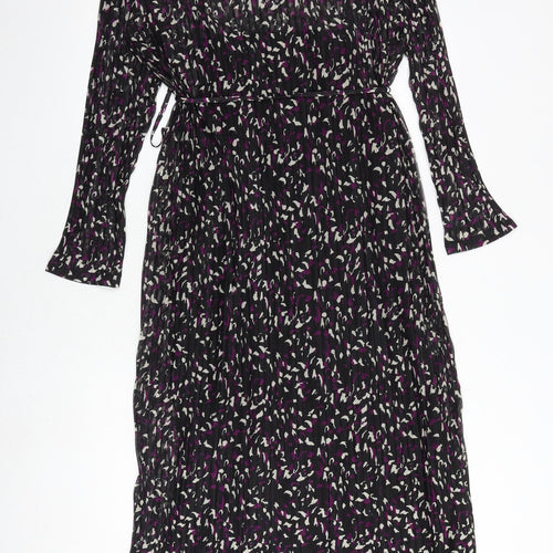 Marks and Spencer Womens Multicoloured Geometric Polyester A-Line Size 18 Round Neck Tie