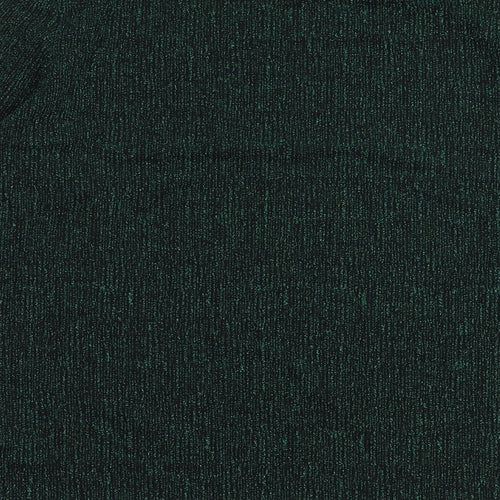 Autograph Womens Green Polyacrylate Fibre Basic T-Shirt Size 12 Round Neck