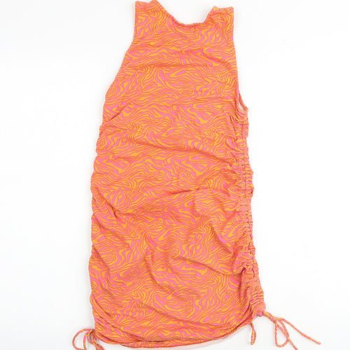 Motel Womens Multicoloured Geometric Cotton Bodycon Size XS Round Neck Pullover