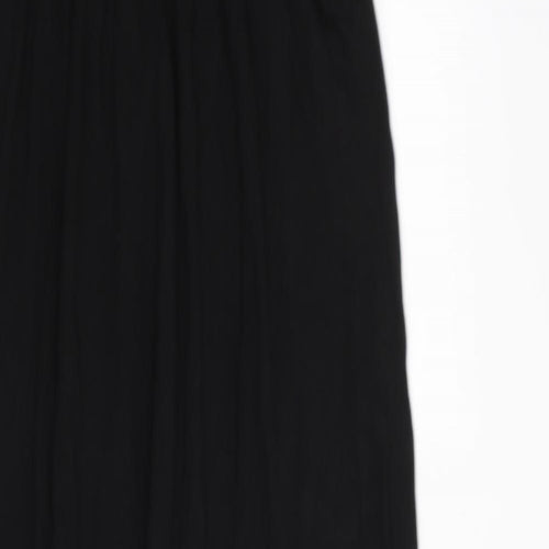 Miss Selfridge Womens Black 100% Cotton Maxi Size 14 Off the Shoulder Pullover