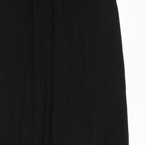 Miss Selfridge Womens Black 100% Cotton Maxi Size 14 Off the Shoulder Pullover