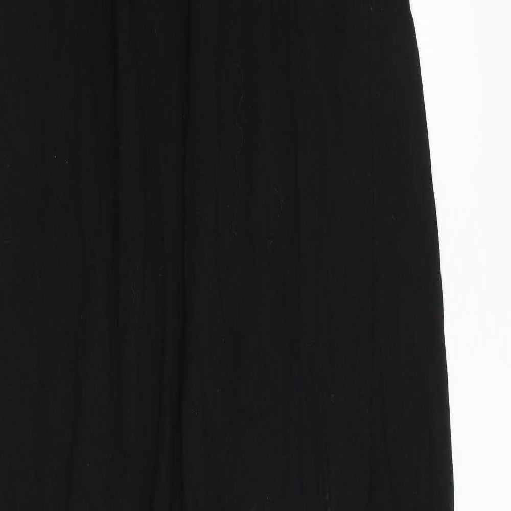 Miss Selfridge Womens Black 100% Cotton Maxi Size 14 Off the Shoulder Pullover