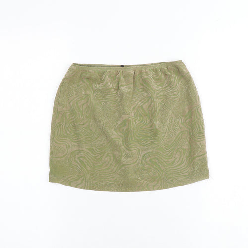 Motel Womens Multicoloured Geometric Polyester Mini Skirt Size S