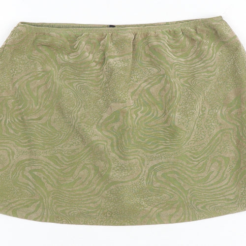 Motel Womens Multicoloured Geometric Polyester Mini Skirt Size S