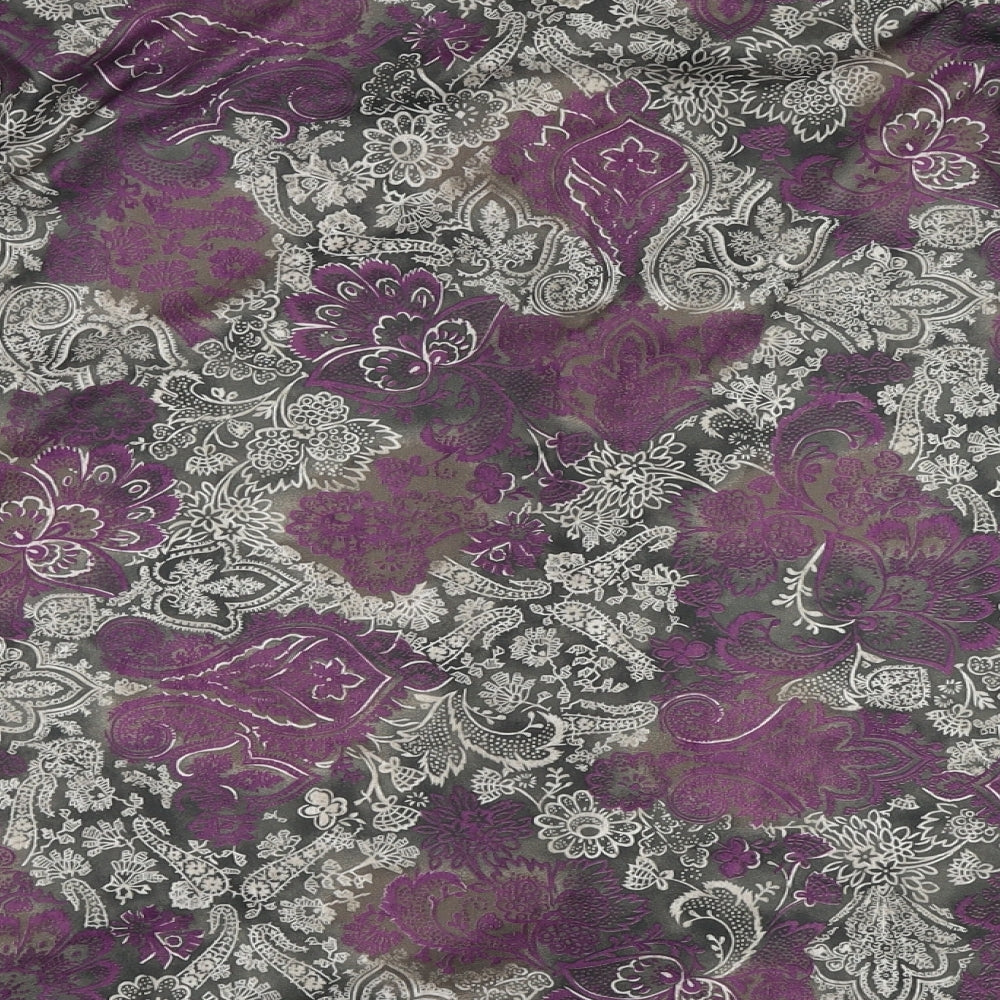 Damart Womens Multicoloured Paisley Polyester Basic Button-Up Size 20 Collared