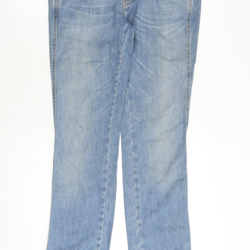 Diesel Womens Blue Cotton Straight Jeans Size 32 in L32 in Regular Button