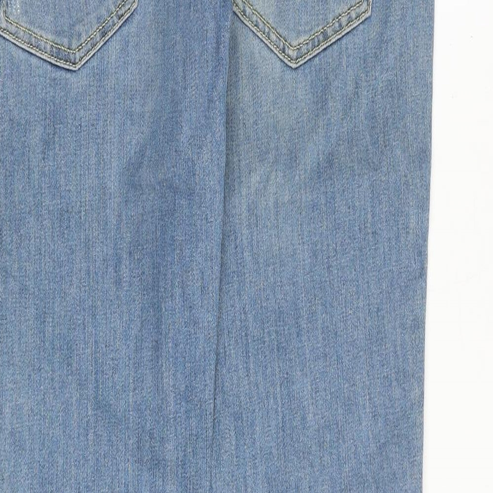 Diesel Womens Blue Cotton Straight Jeans Size 32 in L32 in Regular Button