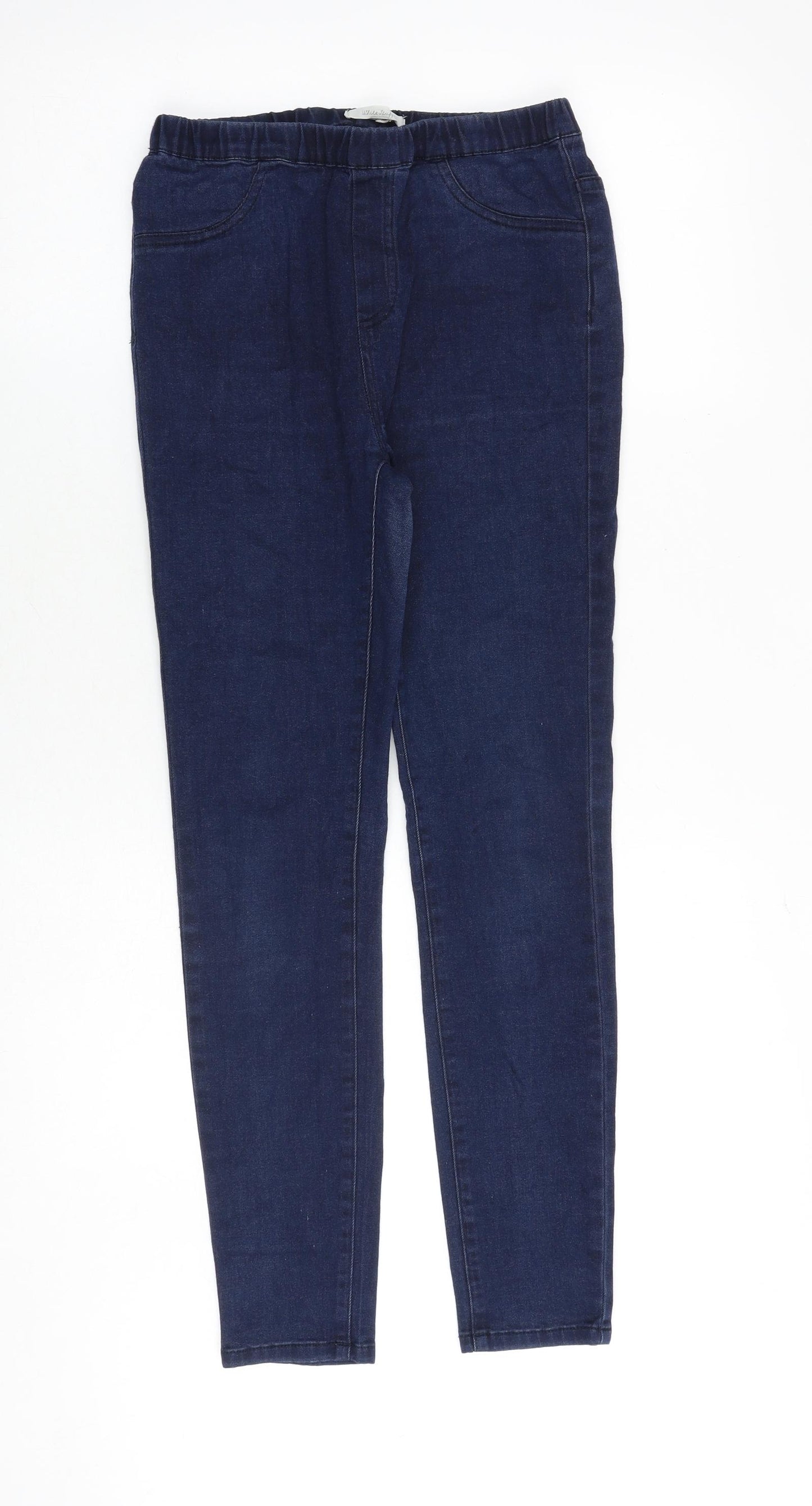 White Stuff Womens Blue Cotton Jegging Jeans Size 10 Regular