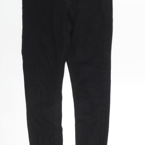 ASOS Womens Black Cotton Skinny Jeans Size 28 in Slim Zip