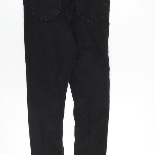 ASOS Womens Black Cotton Skinny Jeans Size 28 in Slim Zip