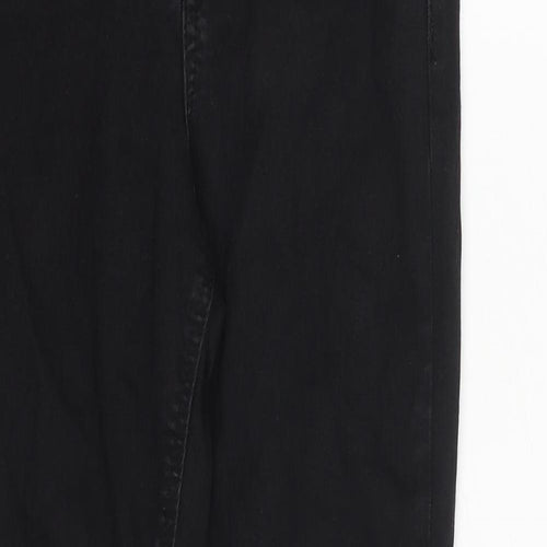 ASOS Womens Black Cotton Skinny Jeans Size 28 in Slim Zip