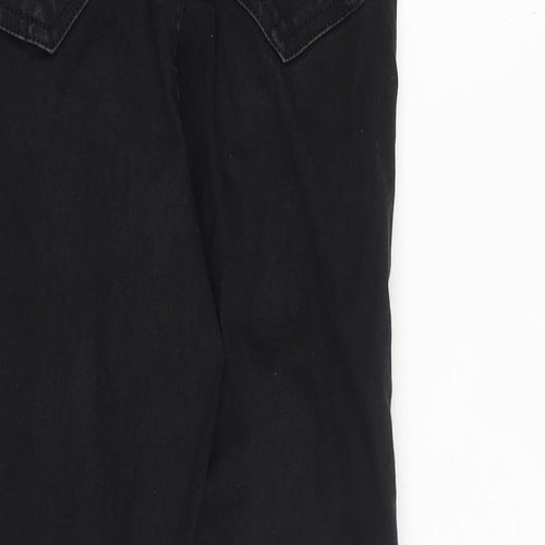 ASOS Womens Black Cotton Skinny Jeans Size 28 in Slim Zip