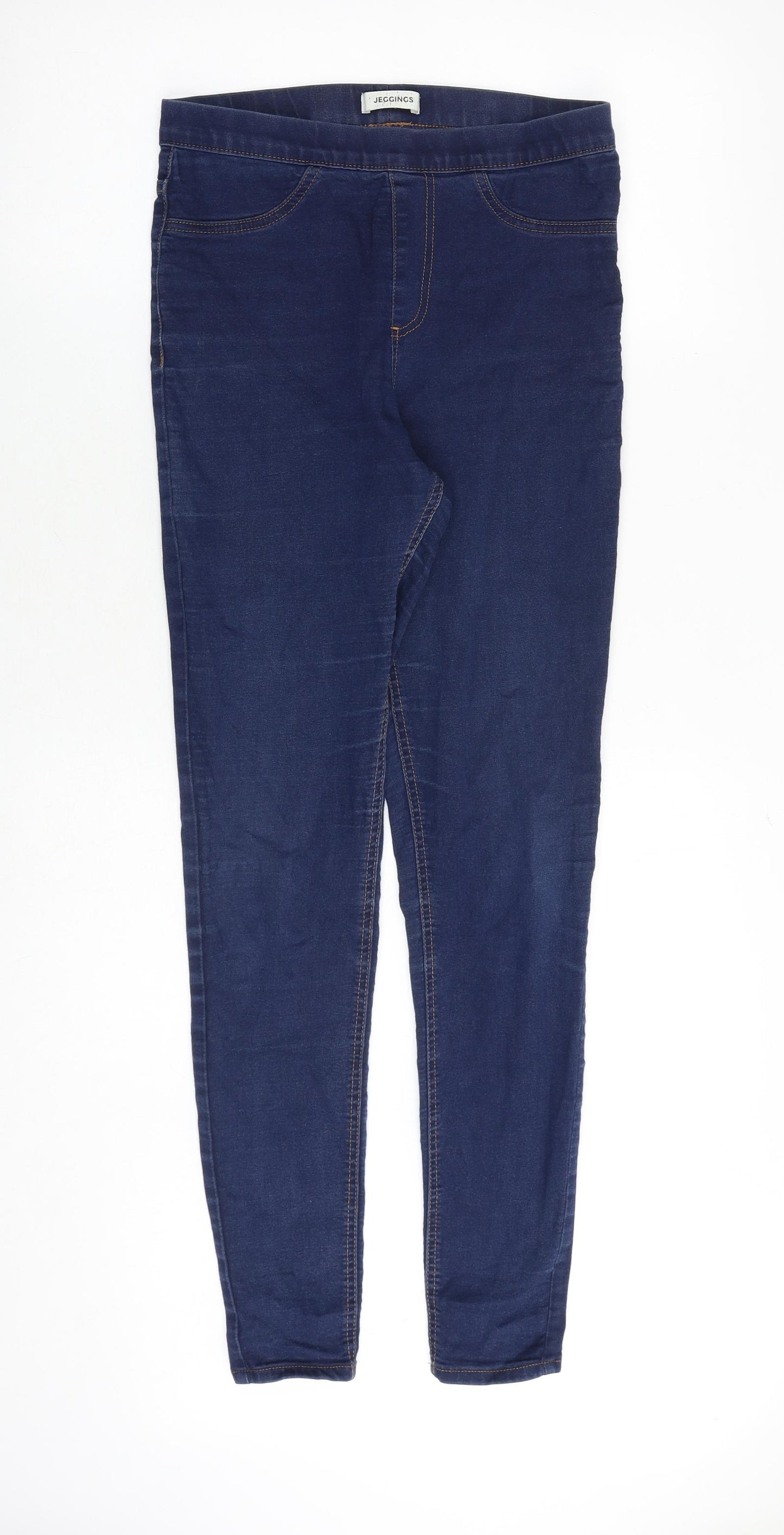 Marks and Spencer Womens Blue Cotton Jegging Jeans Size 10 Regular