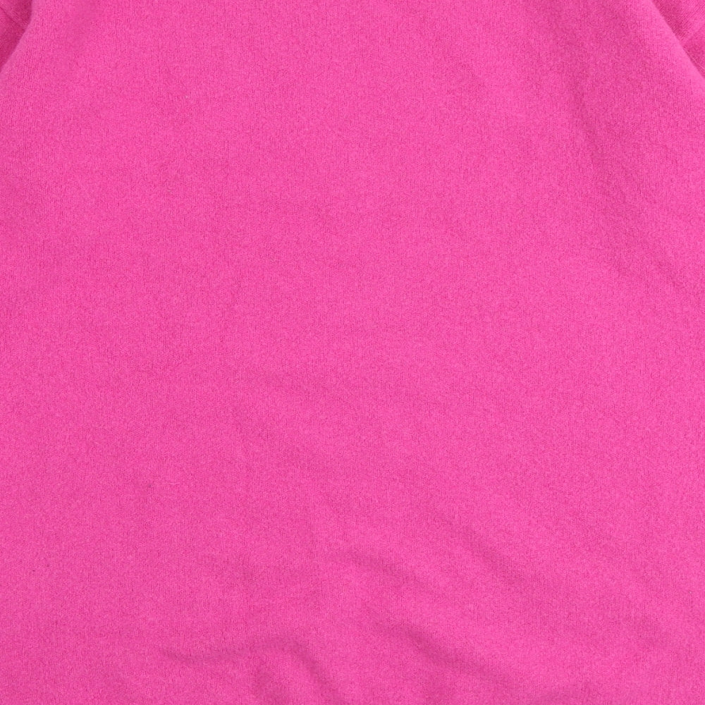& Other Stories Womens Pink Polyester Jumper Dress Size S Mock Neck Pullover